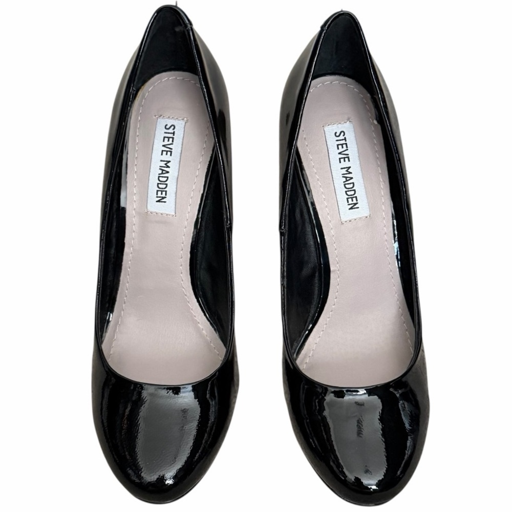 Steve Madden Black Patent Leather Women's Shoes Size 8.5 New